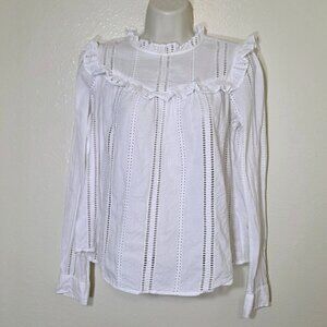 Women's GAP Blouse White Sz XS EUC